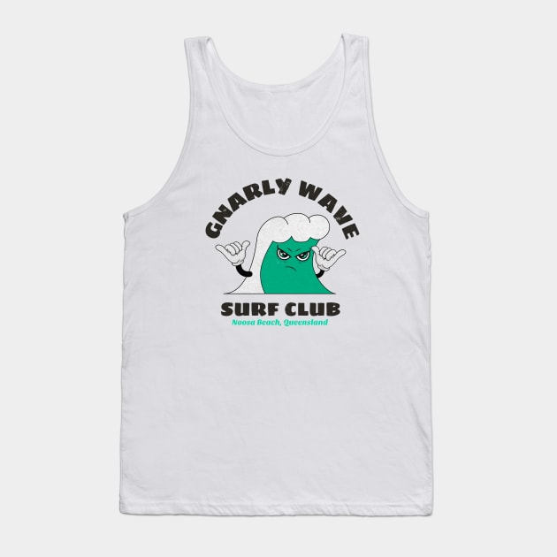 Gnarly wave Surf club Tank Top by SashaShuba